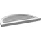 Ekena Millwork Round Top Surface Mount PVC Gable Vent: Functional, w/ 2"W x 2"P Brickmould Sill Frame, 34"W x 22"H GVPRT34X2203SF - alternate 2